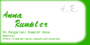 anna rumpler business card